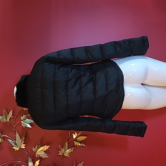 Calvin Klein Black Down Fur Jacket (needs spot cleaning) - Picture 10 of 16